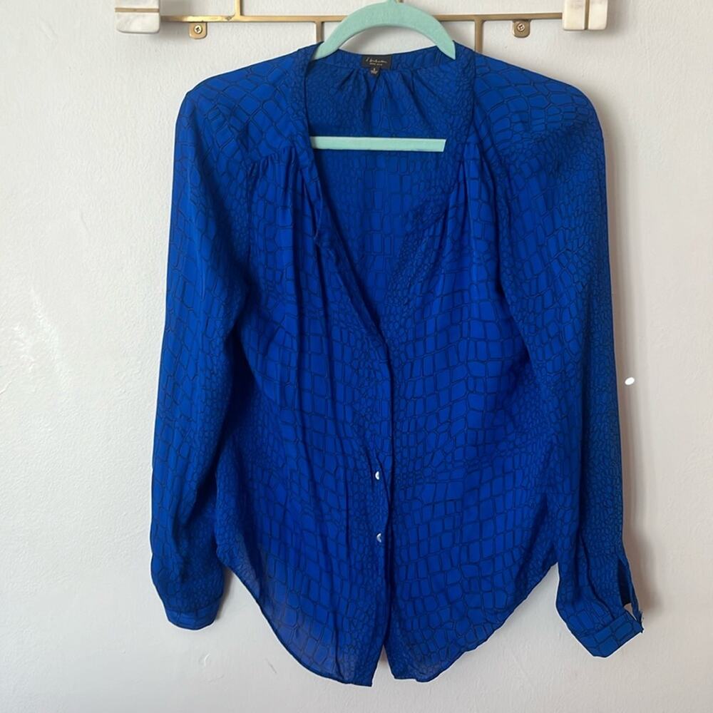 Babaton 100% silk button down blouse.  Size S